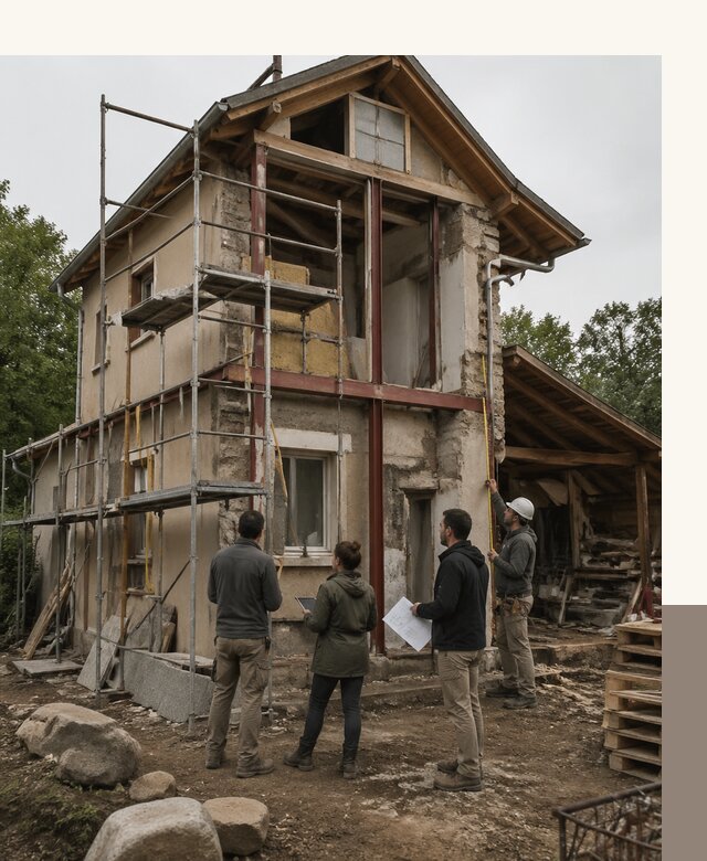 Реконструкция загородного дома под ключ в Спасске-Дальнем от бюро