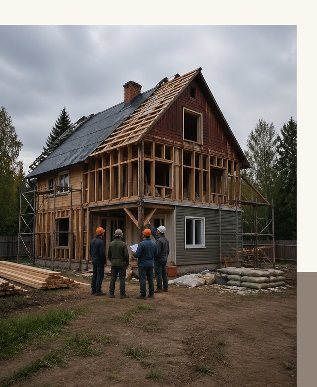 Реконструкция дачного дома в Спасске-Дальнем под ключ с проектом